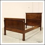 Antico letto Impero in noce - Italia epoca 800