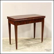 Antica console tavolino da gioco in mogano - epoca 800