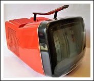 Televisore brionvega algol 11’ rosso