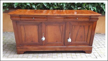 Credenza servante antica cappuccina a 3 ante Luigi Filippo
