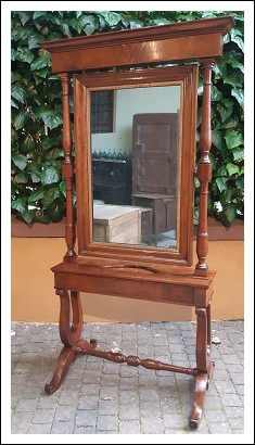 Specchiera a psiche antica dell&rsquo;800 Carlo X