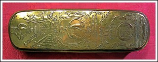 4/6 - Porta Tabacco di Iohann Heinrich Giese.’GIESE. FEC. ISELORN’.  Rame ed ottone .’700.